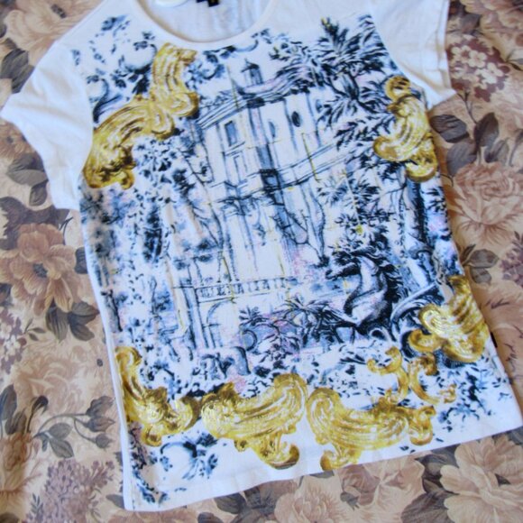 Just Cavalli Women White t-shirt,Small - Picture 2 of 6